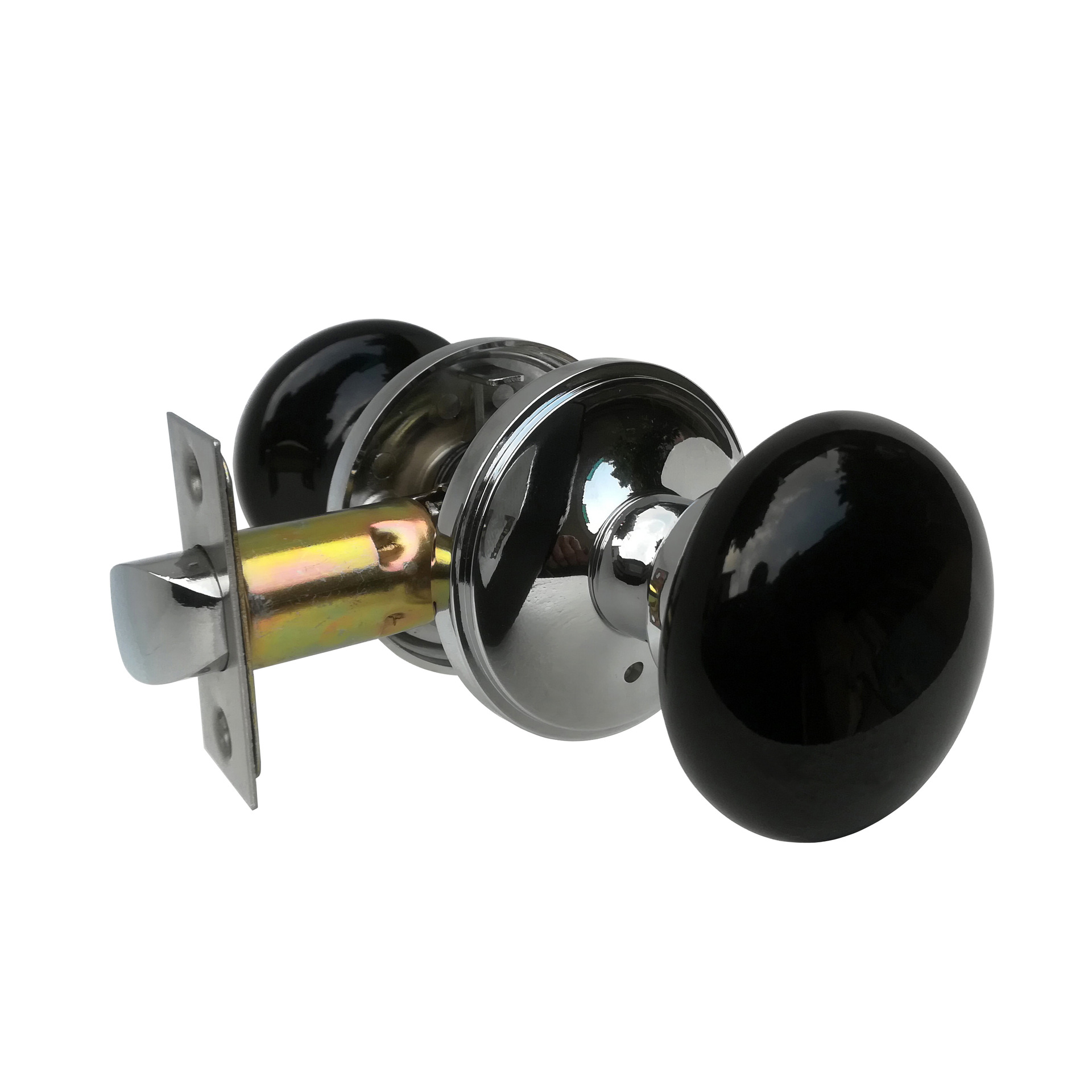 陶瓷锁高级室内球形锁新中式黑色房间厕所门锁black door knob