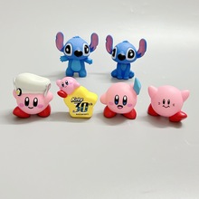 搪胶卡比 坐姿史迪 站姿公仔 烘培蛋糕装饰摆件 场景摆台摆饰