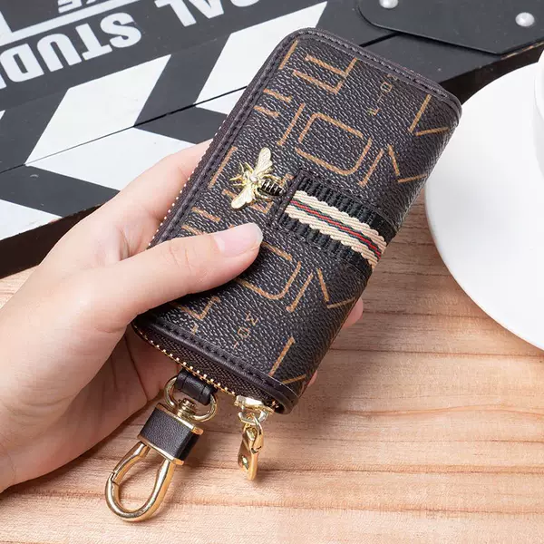Popular Fashion Personalized Creative Home Car Key Holder Large Capacity European and American Retro Women's Key Bag Waist Hanging