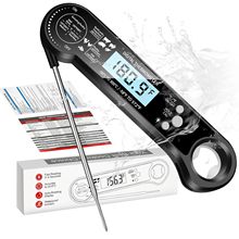 新品推荐折叠食物专用温度计 可冲洗数字探针烧烤肉类电子温度计