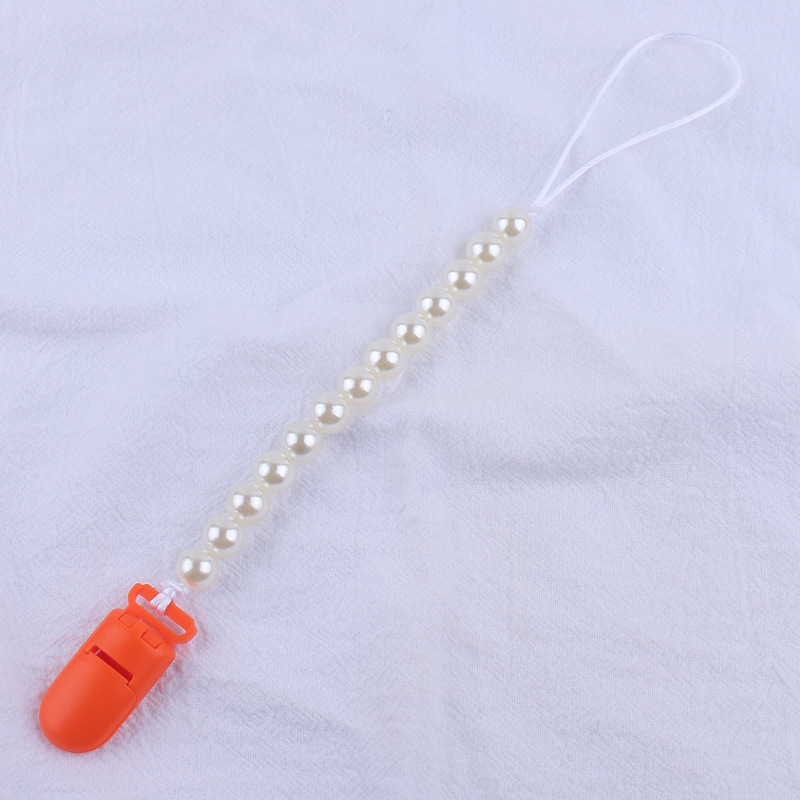 Suministros para bebés de color clip de plástico pacificar bebé DIY perla chupete cadena anti-gota cadena nuevo AliExpress
