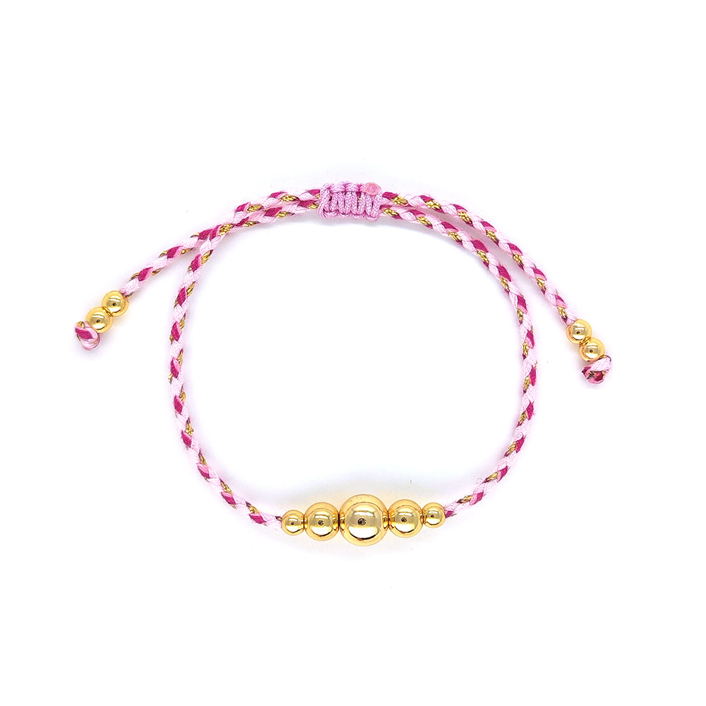 8g Weight 18K Gold Plated Plating Material Bracelets Classification cotton rope Chain Material Cord String Chain Type 1 Piece Quantity Daily Occasion cotton rope, Copper Material Geometric Pattern All Seasons Season Women's Gender Knitting Design IG Style, Simple Style Style IG Style Simple Style Geometric 18K Gold Plated Cotton Rope Copper Cord String String Bracelets Wholesale 4