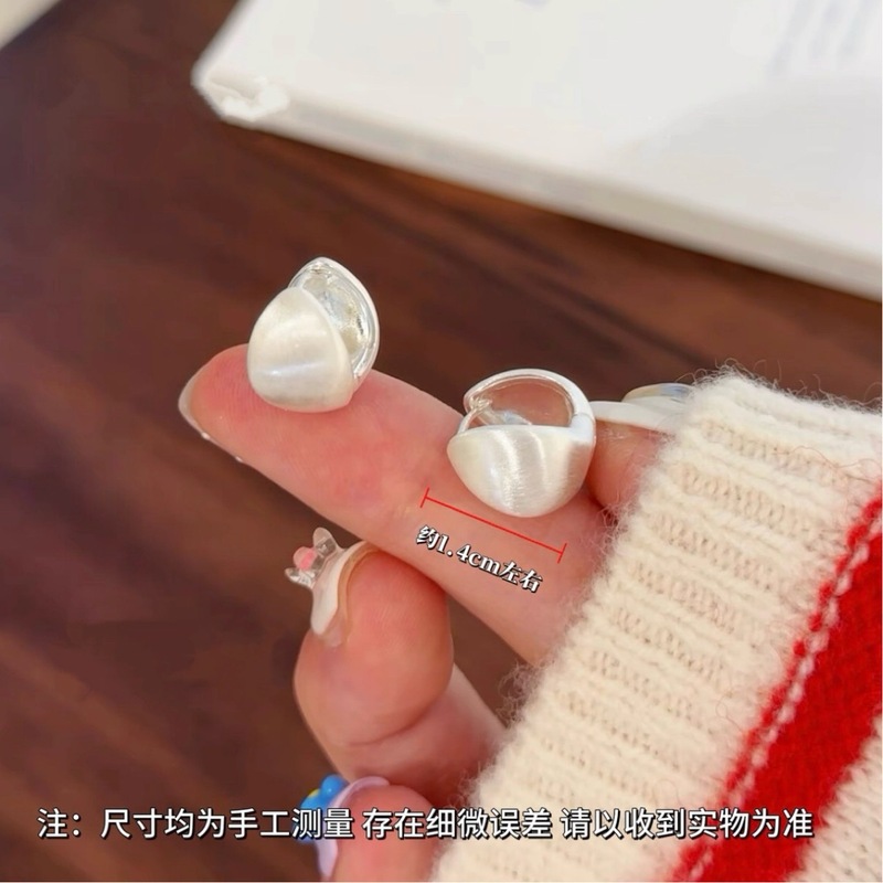 银色拉丝水滴耳环时尚个性百搭抖音爆款淑女气质时尚经典小众耳饰|undefined
