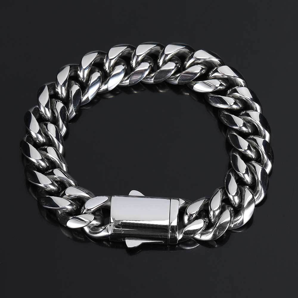 Hip-hop Geometric Stainless Steel Plating Bracelets display picture 2