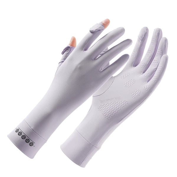 Extended wrist smiley face purple