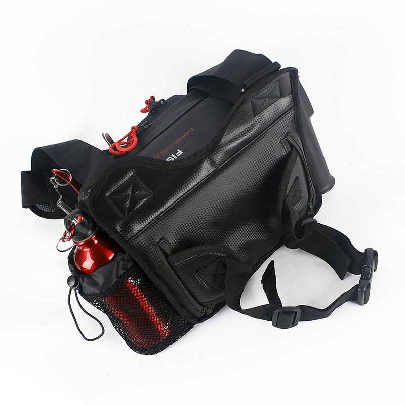En stock venta al por mayor multi-funcional bolsa de Luya camarones de madera bolsa de cebo falso Placa de hierro bolsa de cebo artificial mochila bolsa de hombro BOLSA DE PESCA repelente al agua image 4
