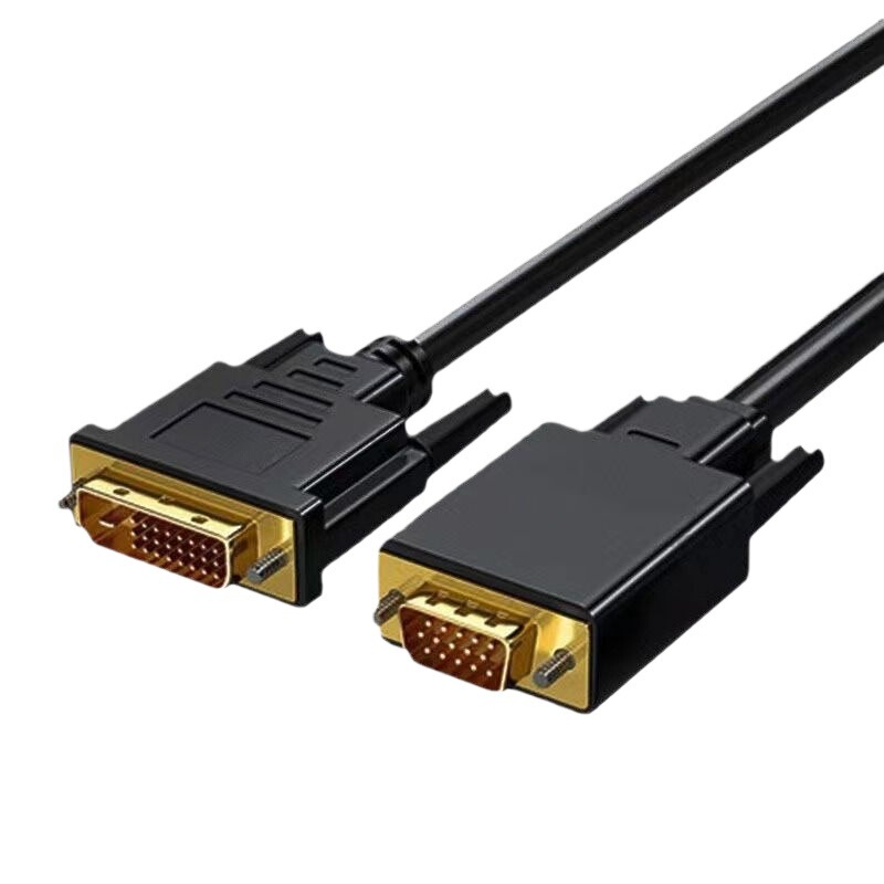 DVI VGA変換ケーブル24 1公対公コンピュータ本体ノート接続テレビディスプレイ投影変換器|undefined