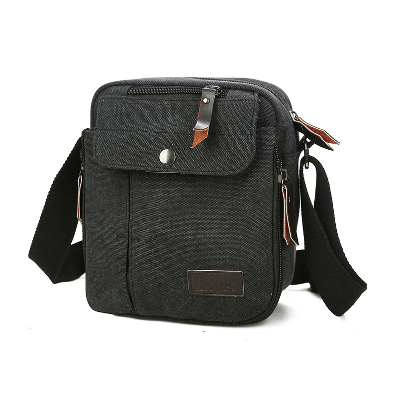 Bolso mensajero de lona Bolso de hombro unisex informal Bolso multifuncional para viajes al aire libre