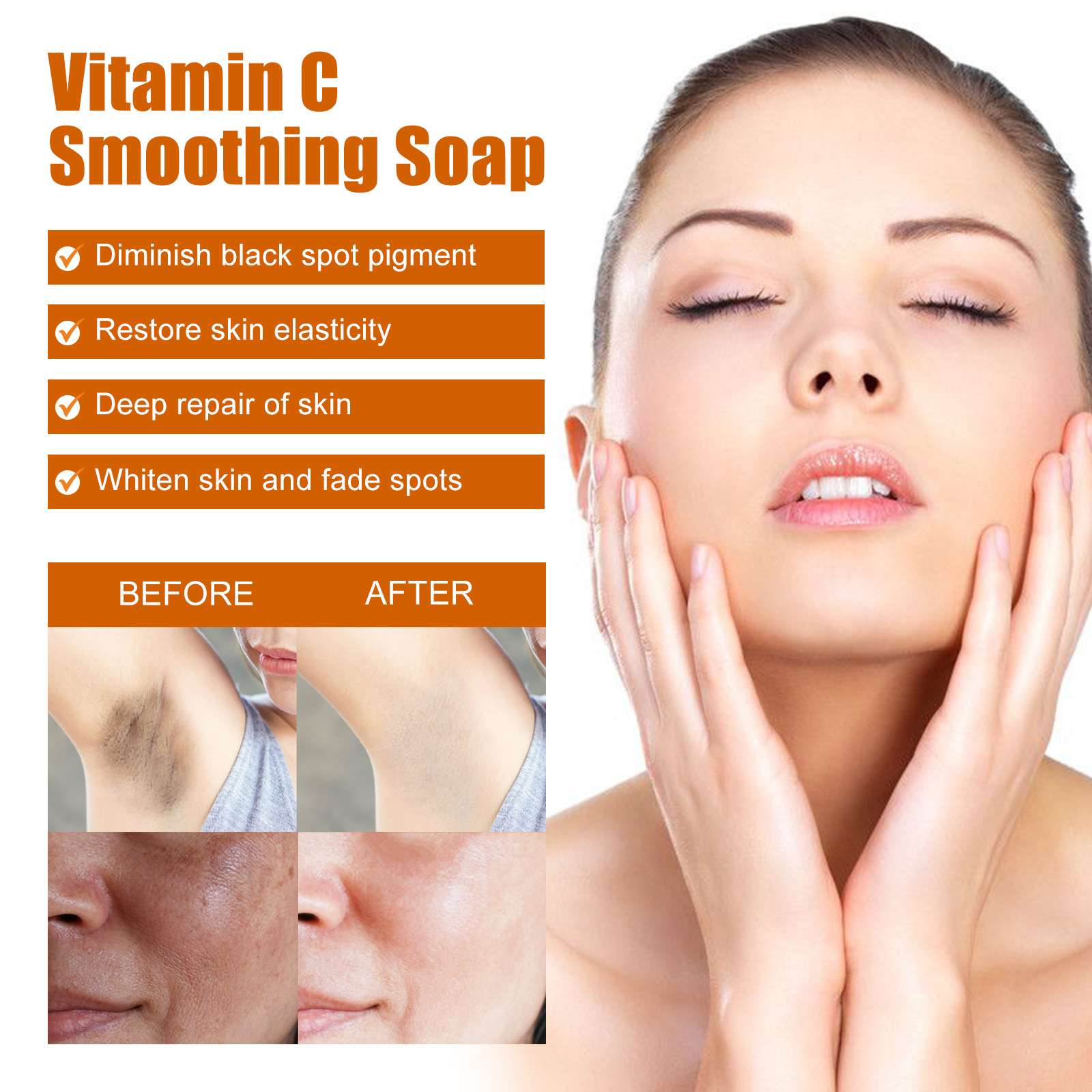 Vitamin C Smoothing Soap For Brightening And Moisturising Skin_voghion.com