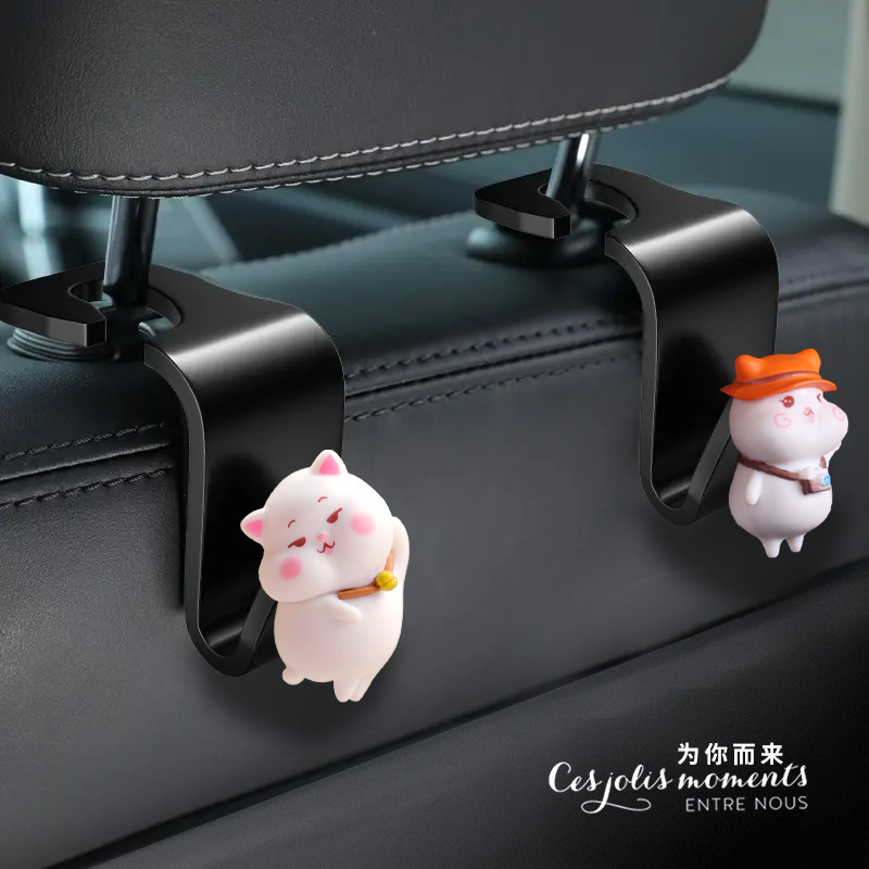 Gancho de coche de anime tridimensional de dibujos animados gancho de coche gancho de asiento multifuncional asiento lindo de dibujos animados para niñas