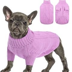 ペット犬服 猫服 犬服 厚手 暖かいセーター 大型犬用