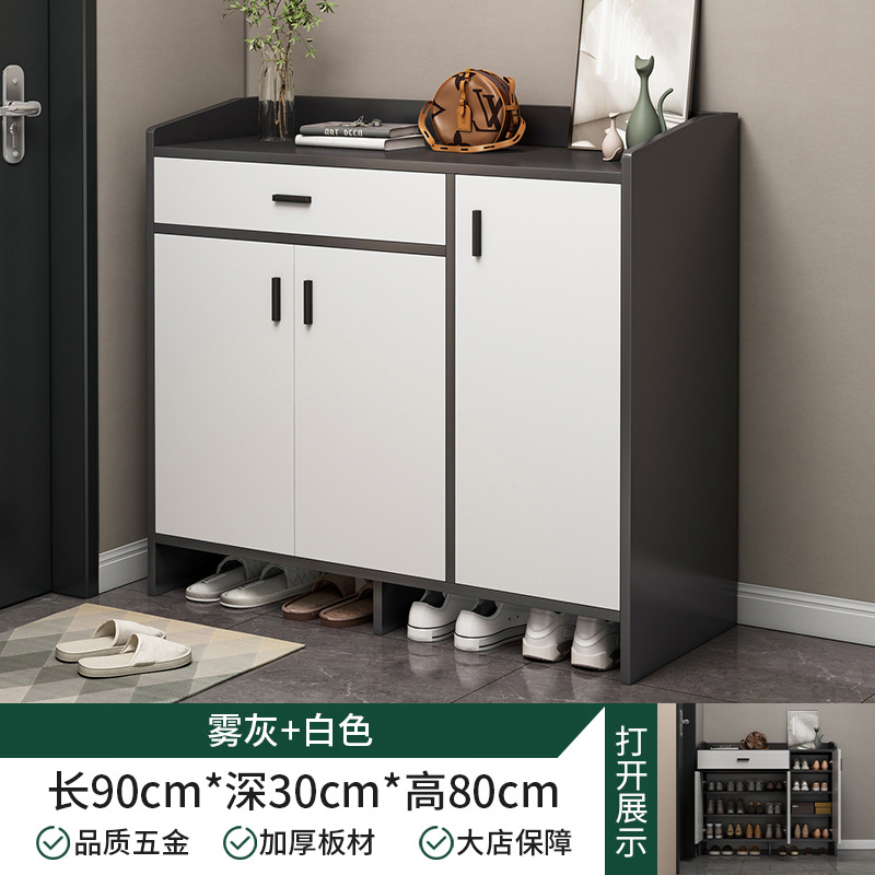 Zapatero en la puerta del hogar, nuevo 2024 estilo explosivo, pasillo exterior, armario de entrada, estante para zapatos de almacenamiento económico integrado