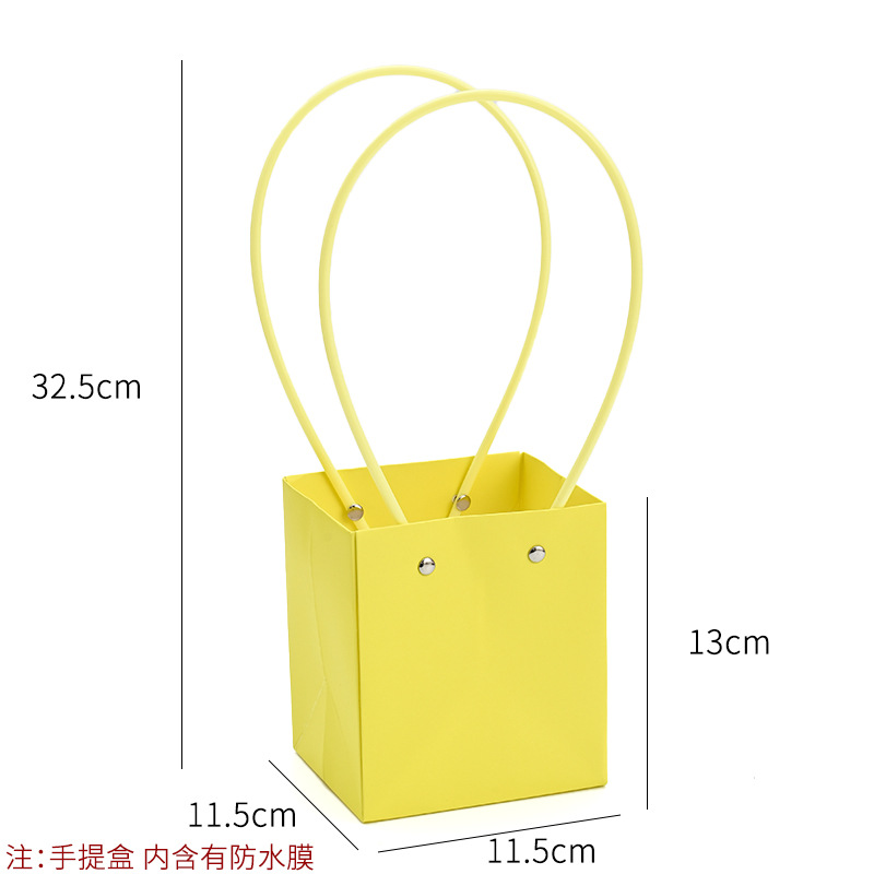 Bolso especial transfronterizo para flores, descuento al por mayor, bolsa trapezoidal de papel kraft impermeable, bolsa de embalaje de regalo, bolsa de ramo