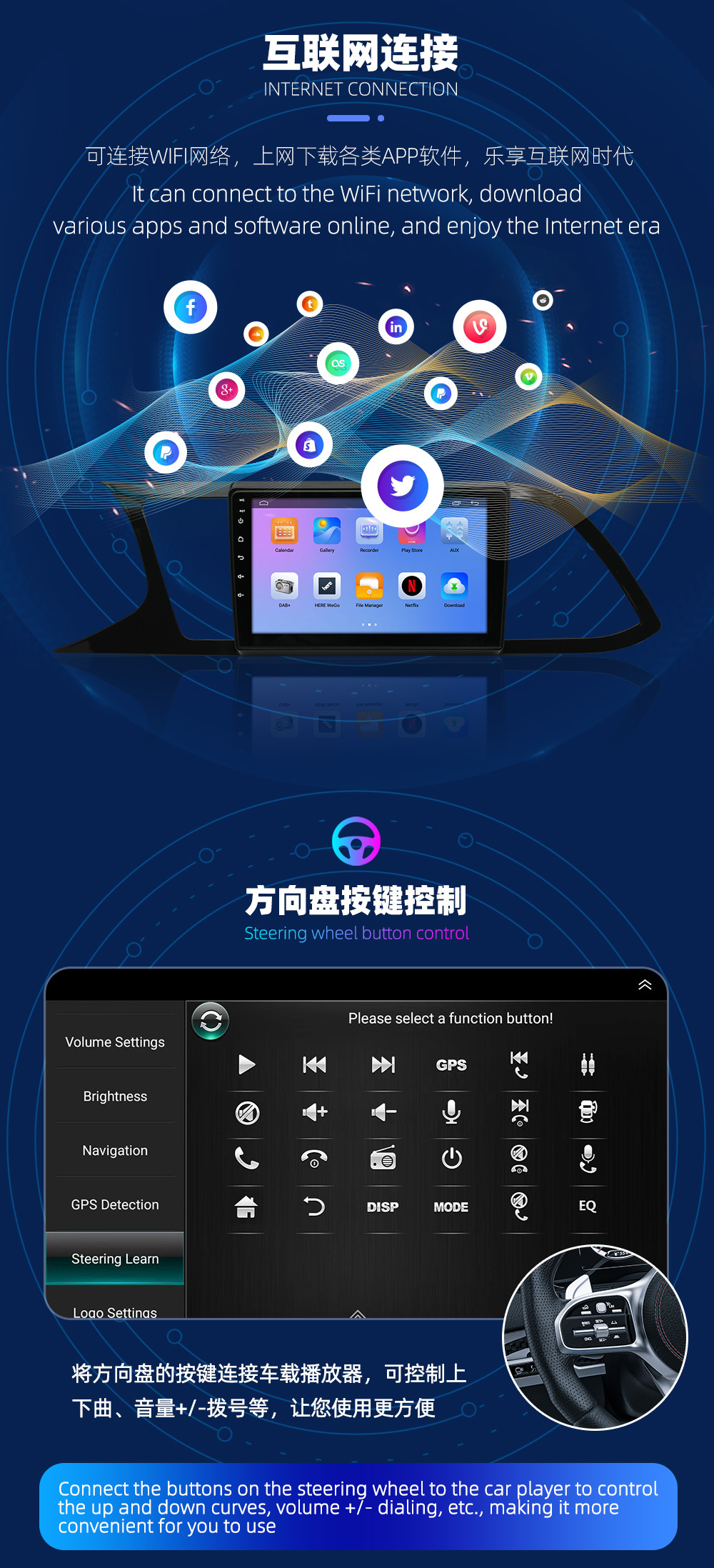 Suitable for 06-15 Volkswagen Magotan Android car navigation Golf Bluetooth MP5 player car navigation