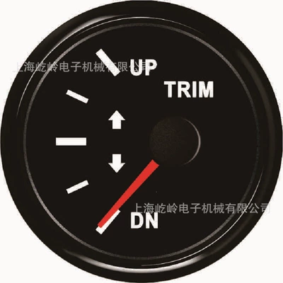 automobile instrument Balance Meter with High - black-frame-black-background-pointer-to-the-left