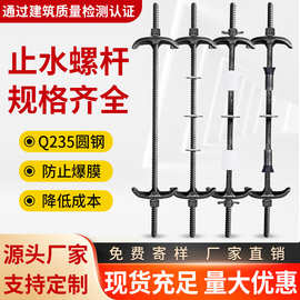 三段式止水螺杆生产厂家m12m14穿墙螺栓对拉丝杆防水全牙通丝螺杆