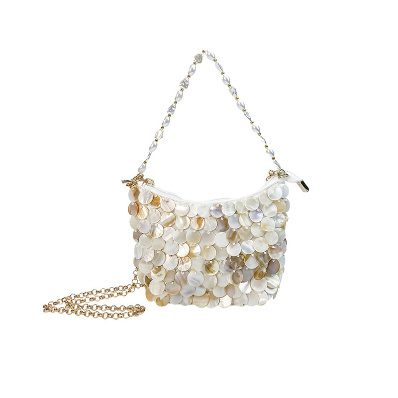 Summer Beach Vacation Handmade Woven Shell Dumpling Bag Hand-Sewn Niche Trendy Crossbody Handbag Summer Beach Vacation Handmade Woven Shell Dumpling Bag Hand-Sewn Niche Trendy Crossbody Handbag