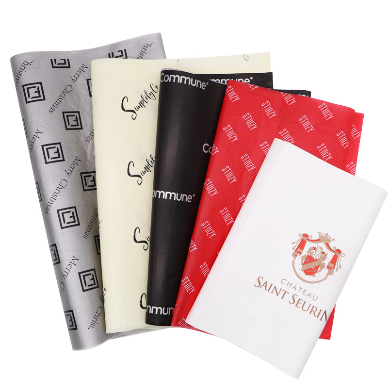 Fábrica al por mayor 17g papel de embalaje de flores papel de copia de punto de estrella papel de pera impresión personalizada bolsa hecha a mano