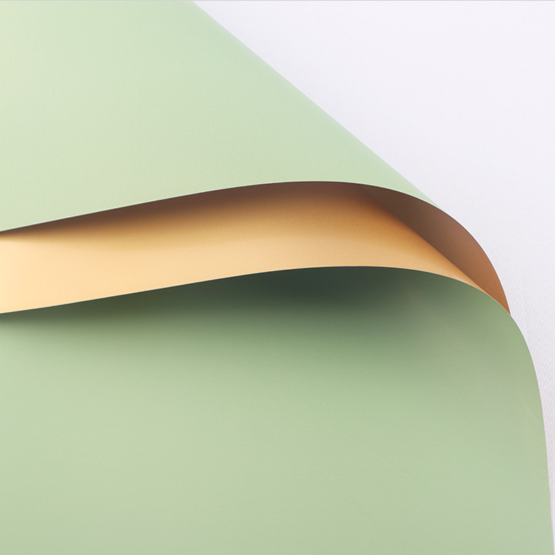 Papel de oro de doble cara de Corea impermeable flor material de papel de embalaje ramo floral coreano papel de oro de lujo de color oro