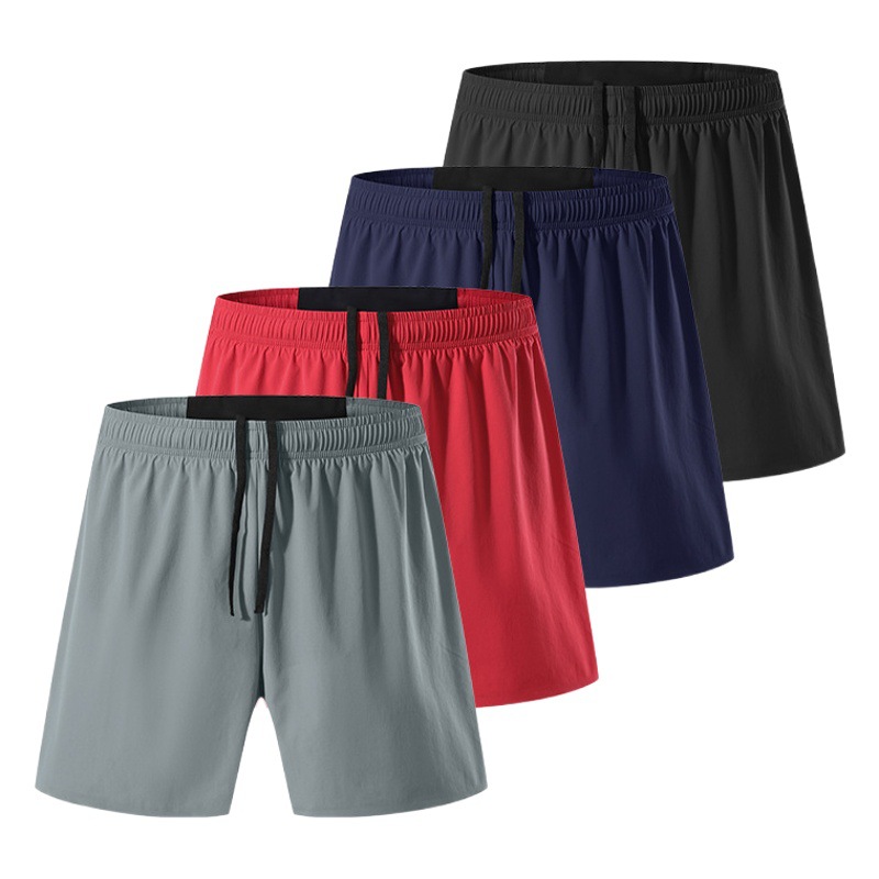 Pantalones cortos para correr fuera de la carretera para hombres Pantalones cortos de maratón con forro anti-exposición transpirable deportes pantalones de secado rápido