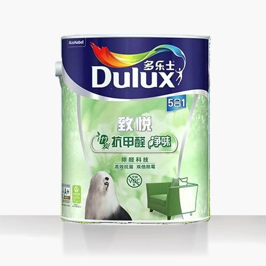 多乐士致悦抗甲醛竹炭净味五合一乳胶漆墙面漆自刷内墙涂料