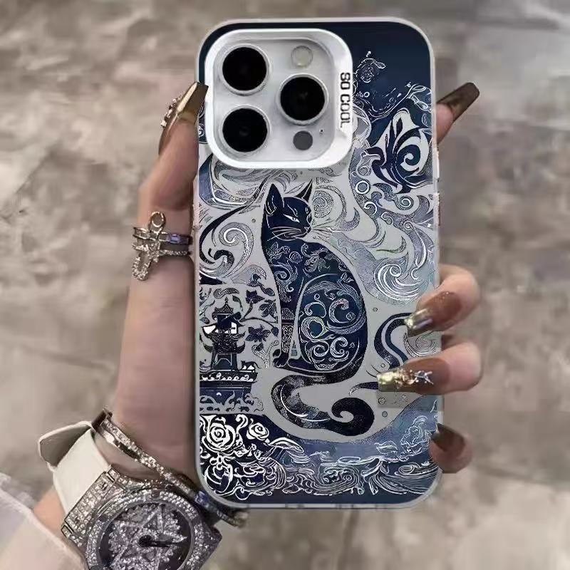 Nueva funda para teléfono con diseño de gato Tengtu para iPhone 17, compatible con Apple 15 Pro Max/16, a prueba de golpes, para 13 Pro/12/11/X.