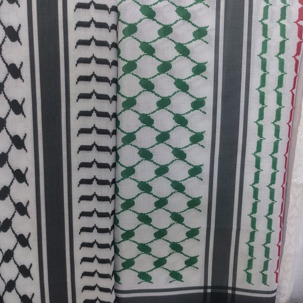 跨境中东迪拜沙特阿拉伯方巾Keffiyeh scarves印花头巾head scarf 跨境中东迪拜沙特阿拉伯方巾Keffiyeh scarves印花头巾head scarf