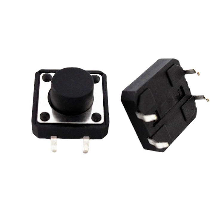 优质 环保轻触开关12*12*5插件 立式四脚直插12x12电梯按键开关