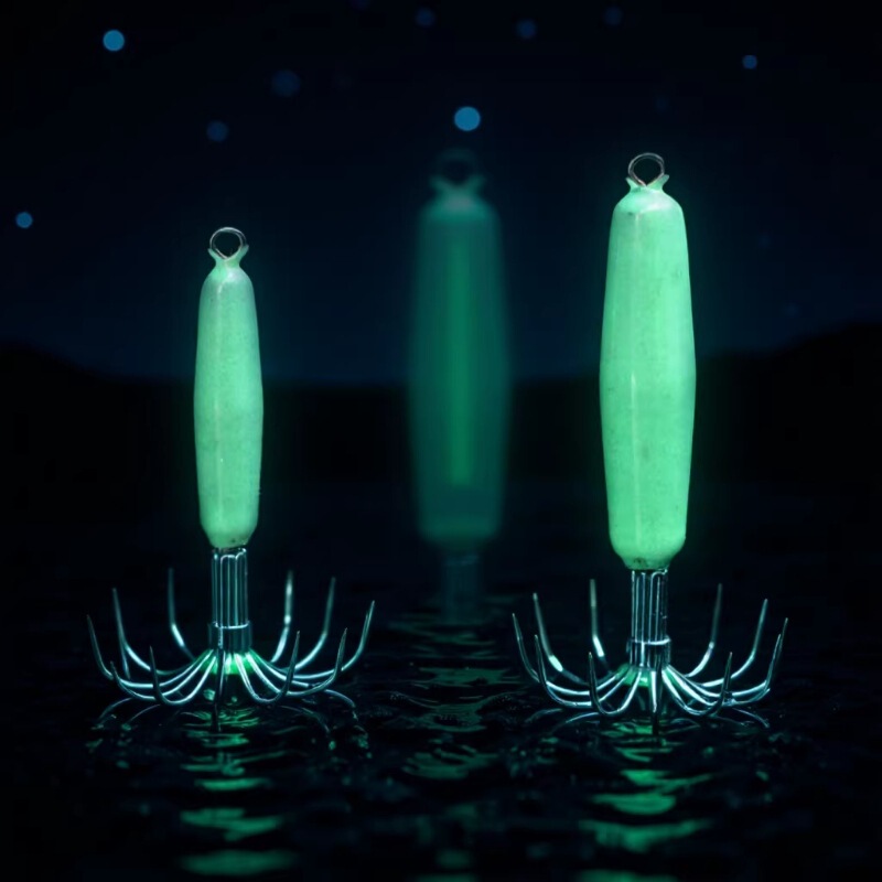 Luminous Squid Hook 12 Umbrella Hook Luminous Squid Hook Blowing Barrel Hook Octopus Hook No Barbs