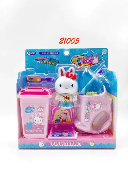 21005 One-word Pink Rabbit-Cleaning Set