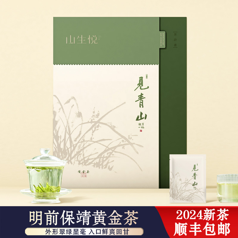 保靖黄金茶明前新春绿茶袋泡装商务高档茶叶叶礼盒企业定制送客户
