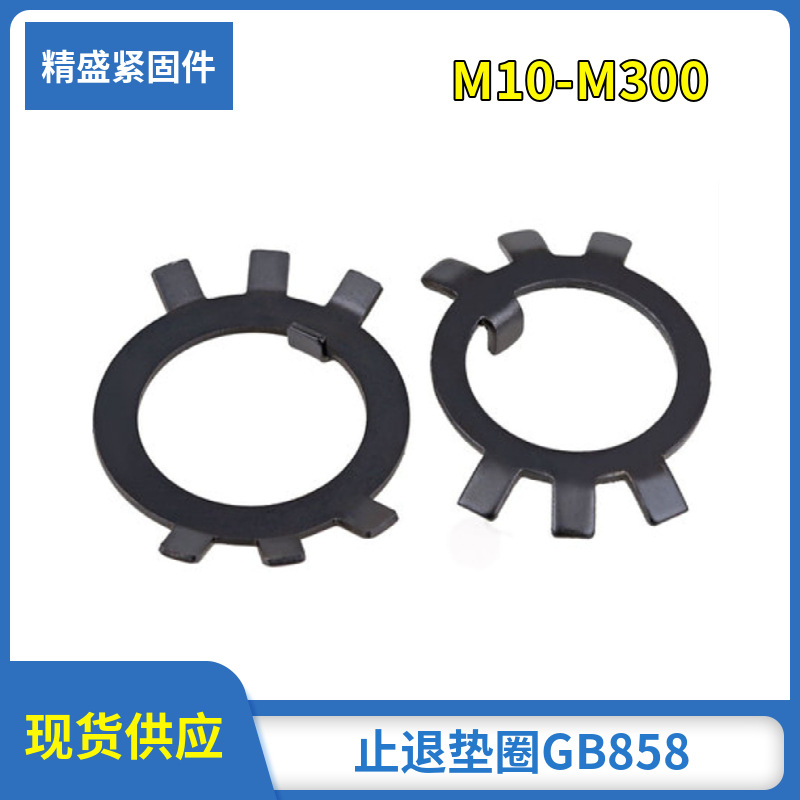 厂家批发  圆螺母用止动垫圈 止退垫圈   止退垫圈  GB858 10-300