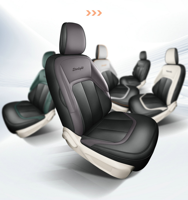 Wuling Starlight Special Car Seat Cover Four Seasons Universal Full Cushion Leather Breathable Perforated Seat Cover Cushion
