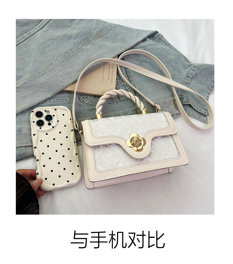 Korean style fresh 2025 Spring/Summer trendy and fashionable crossbody handbag for women, single-shoulder light luxury chanel-style bag undefined