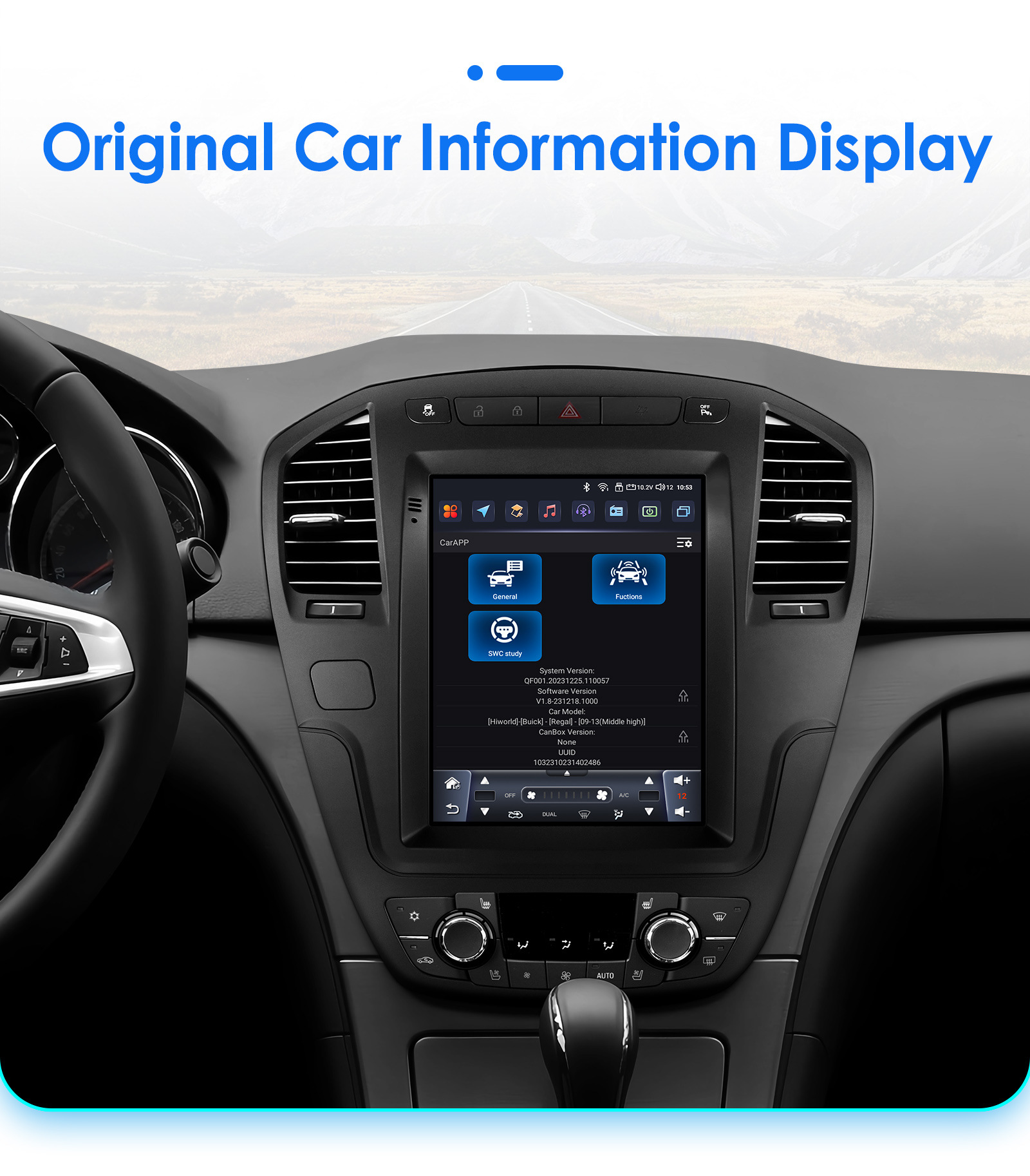 Suitable for 09-13 Regal Opel Sonic Sub-Opel Insignia Car Vertical Screen Android Navigator