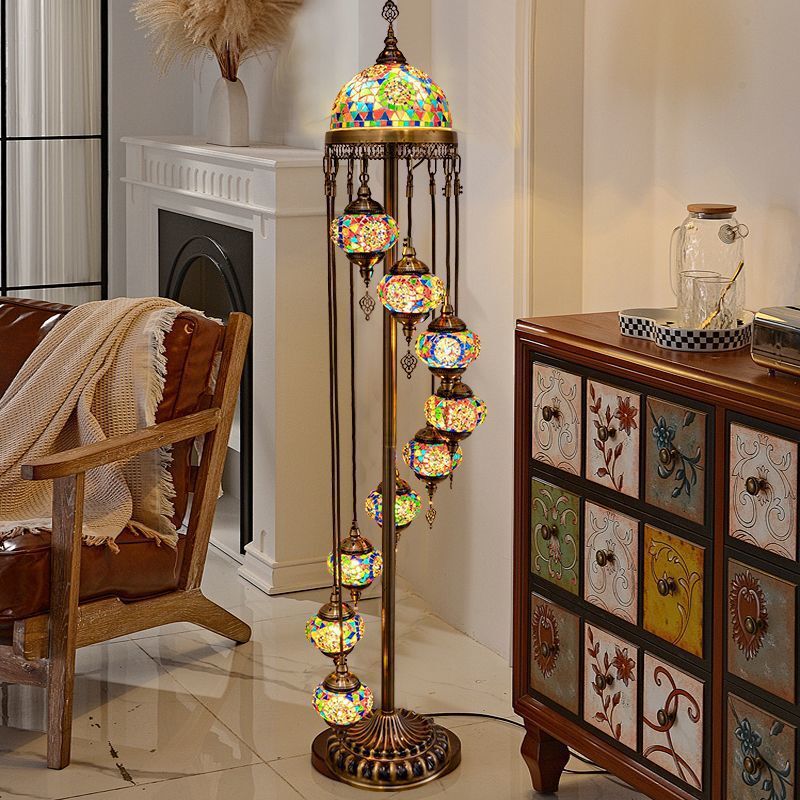 Mediterranean Floor Lamp Romantic Turkish Exotic Handmade Xinjiang Ethnic Style Retro Living Room Western Restaurant Bedroom Lamp