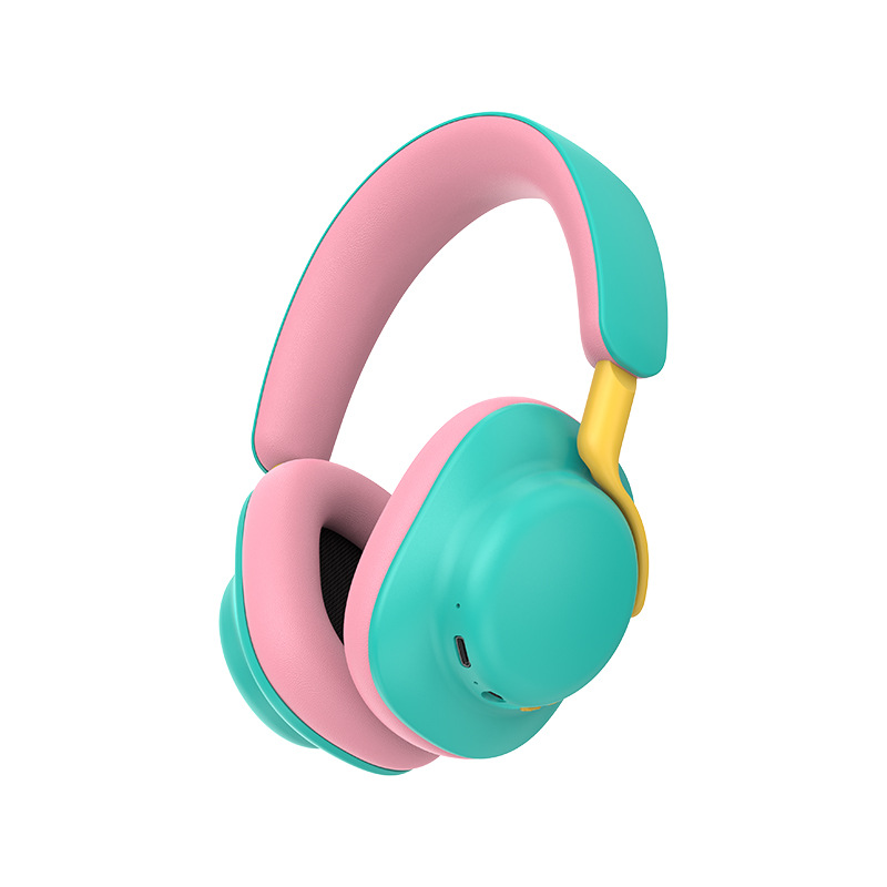 Cross-border New Arrival Over-ear Bluetooth Headphones Color-blocking Stereo Wireless Sports Phone Headset Factory Direct Sales - 10