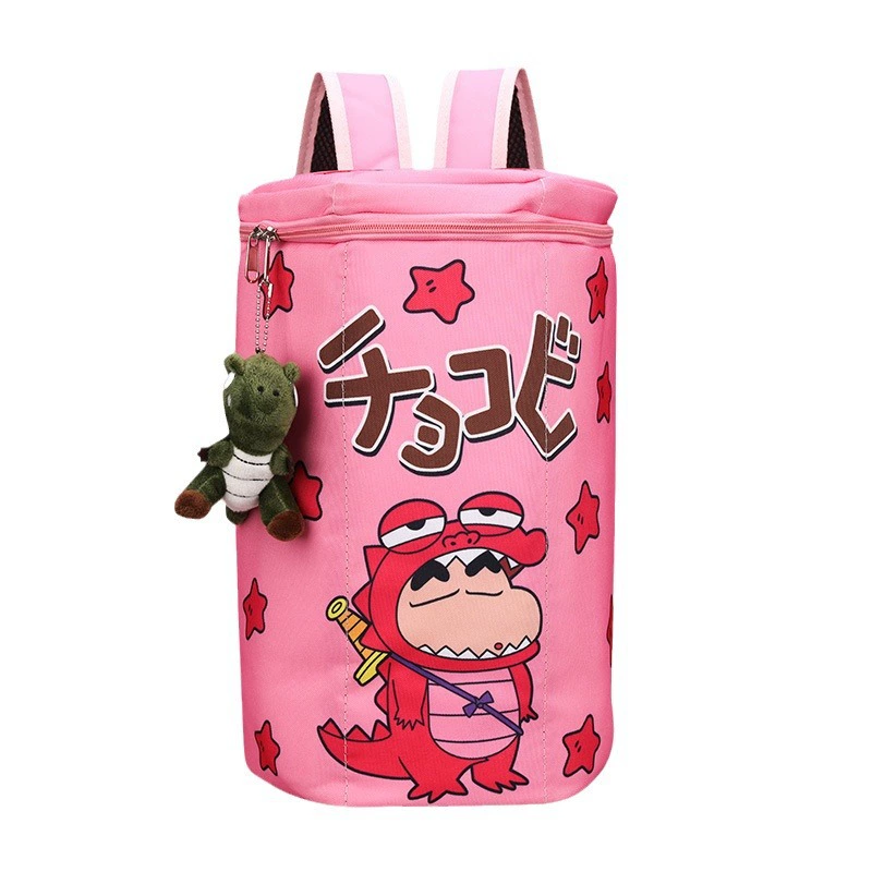School bag, crayons, backpack for boys, crocodile