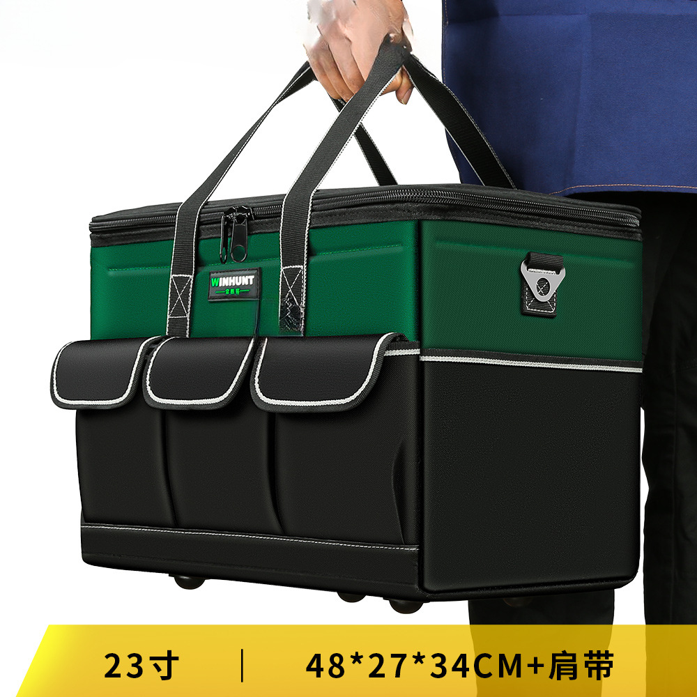 Kit de herramientas fuerte y duradero Kit de herramientas de lona gruesa caja de herramientas resistente al desgaste caja de herramientas de hardware caja de almacenamiento