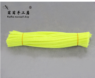 Colorido Raíz de lana Twist stick tira de lana accesorios de arcilla jardín de infantes DIY material hecho a mano limpiador de tuberías