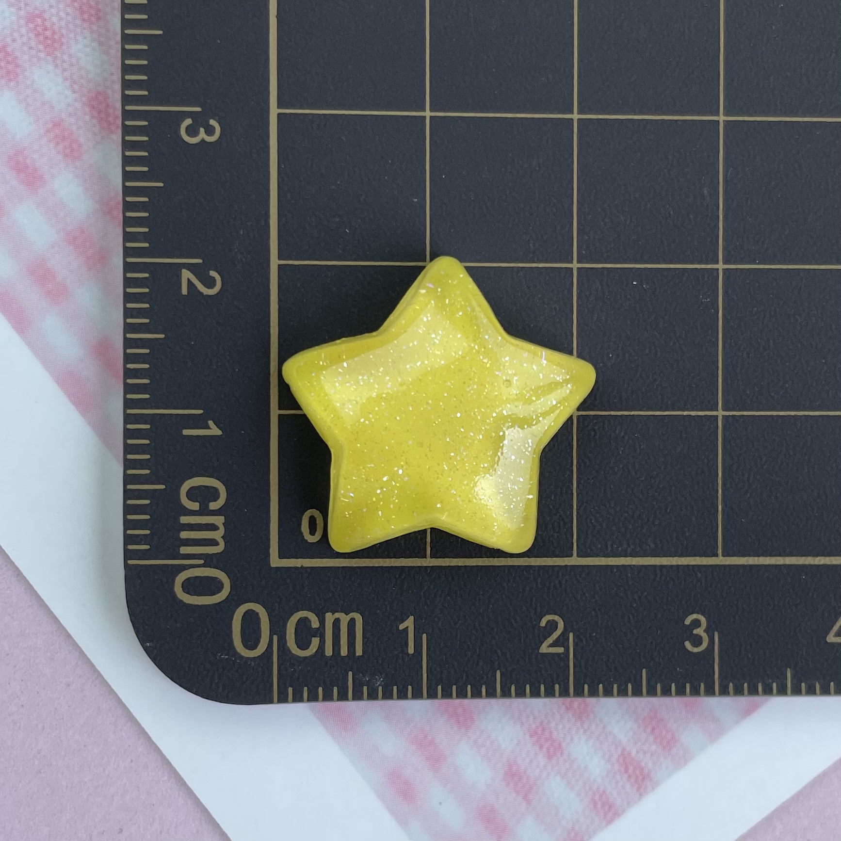 Transparente delgada flash color estrella de cinco puntas accesorios de resina DIY teléfono móvil Shell horquilla taza de agua pegatinas zapato hebilla accesorios estrellas