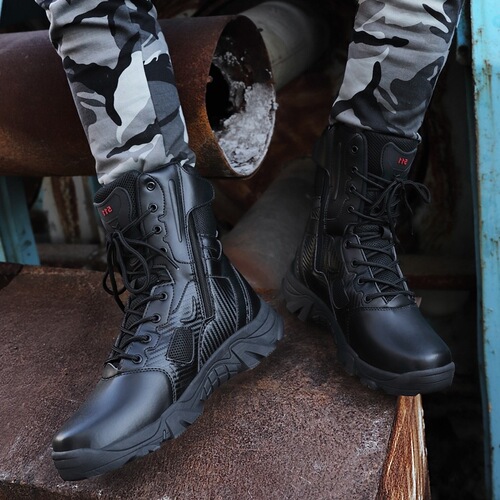 Amazon AliExpress Instagram Outdoor Shoes High-top Hiking Shoes Field Training Shoes Foreign Large Shoes Martin Boots