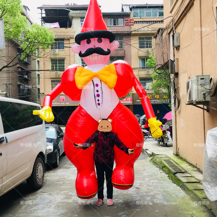 Modelo Inflable de Payaso Caminante Inflable con Aire para Eventos y Aperturas Comerciales