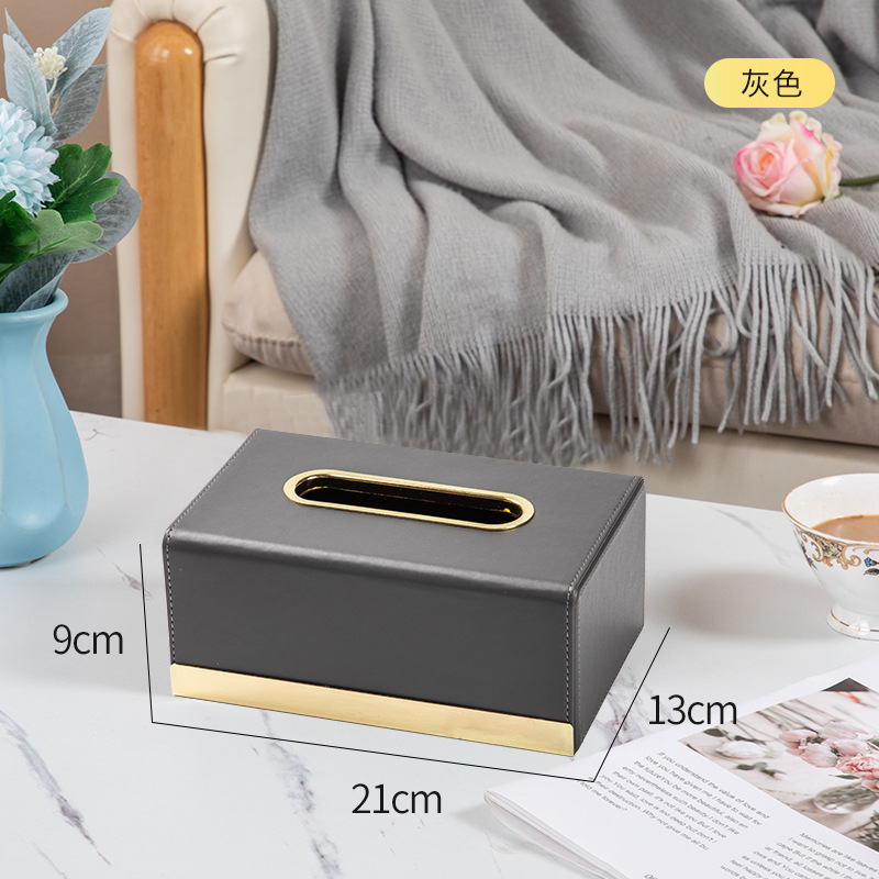 Caja de tejido hogar sala de estar comedor mesa de café Nordic Luz de lujo simple multi-funcional creativo lindo caja de almacenamiento de control remoto