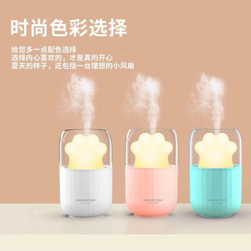 Small Table Humidifier, Mini Night Light Ultrasonic, Quiet USB 220 ml — Gift-Friendly