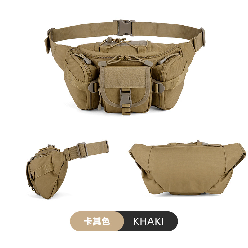 Multifuncional al aire libre triple bolso de cintura 6l militar fan tactico bolso de pecho impermeable hombro mochila deportiva de senderismo de bicicleta