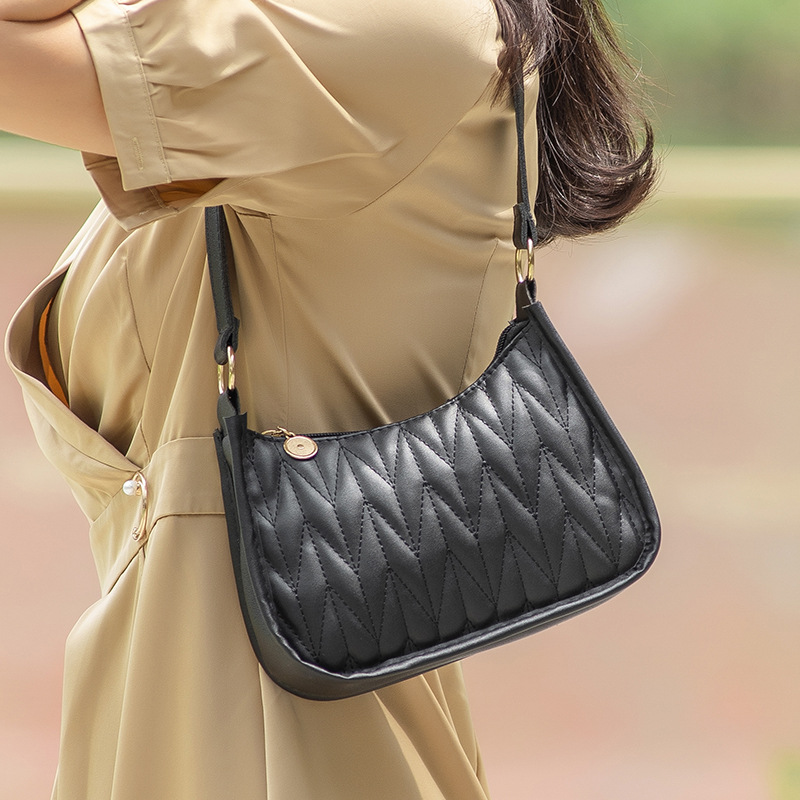 Bolsa de diseño de nicho bolso de mujer 2023 nueva moda bolso de hombro de dos piezas bolso de mujer bordado bolso de la axila