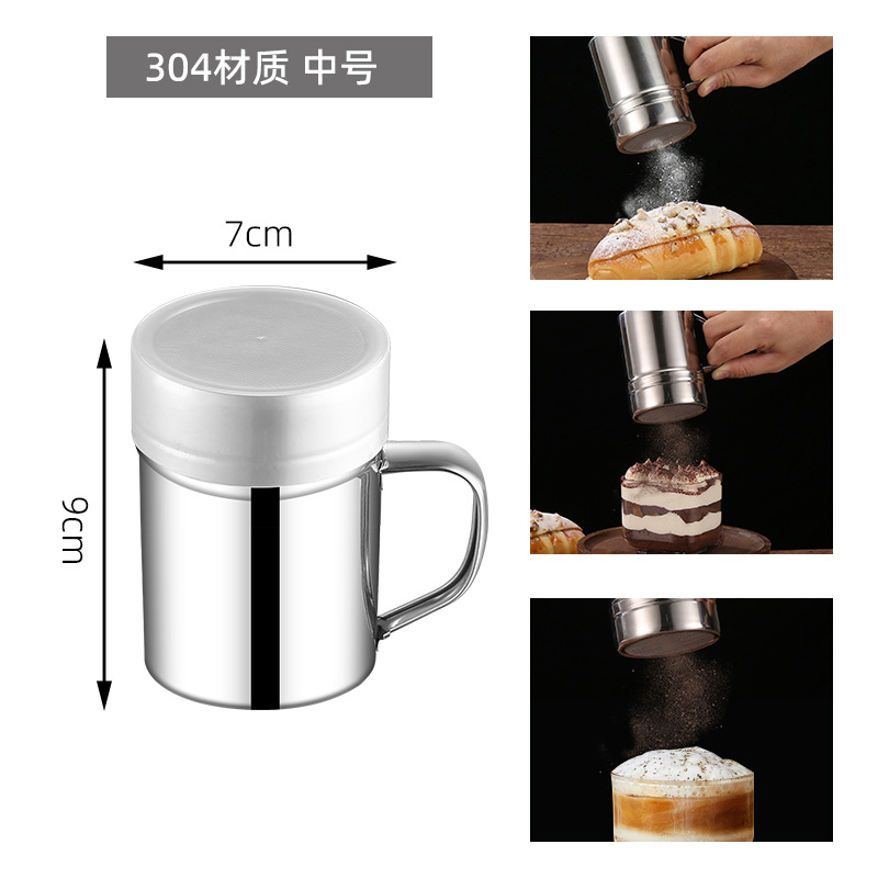 304 재질 - 손잡이가 있는 중간 메쉬 스크린(10oz)