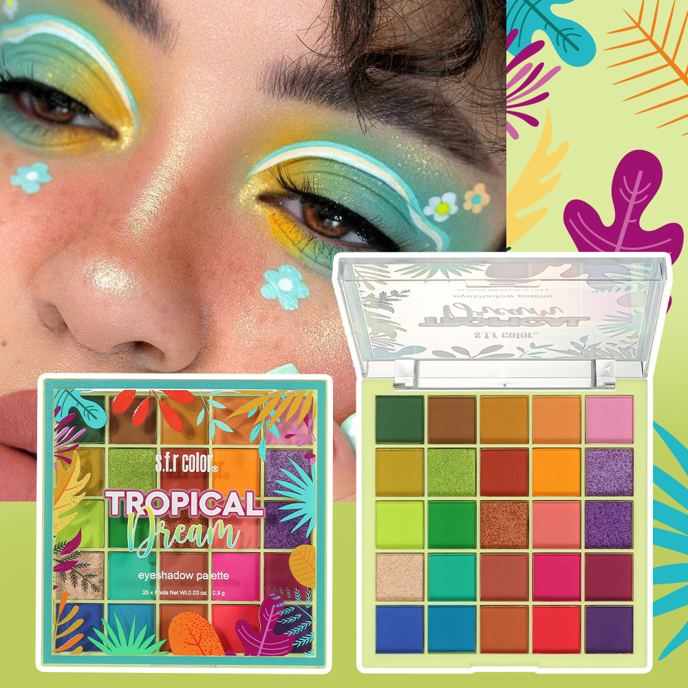s.f.r color transfronterizo exclusivo para INS mate perla dopamina color disco 25 color sombra de ojos disco maquillaje al por mayor image 2