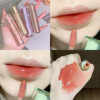 Lip gloss, glossy triangular transparent lip balm, mirror effect, intense hydration